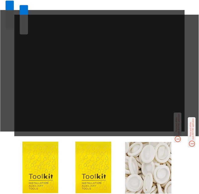 Steinfinit Polarizing Film, with Cleaning Kit and Finger Cots Adhesive Polarized Film 2 Pcs, Size7.9 X 11.9 in, Thikness 0.15-0.17 mm, Suitable for LCD Screen Repair Photographic Filters & Physics Education - Image 1